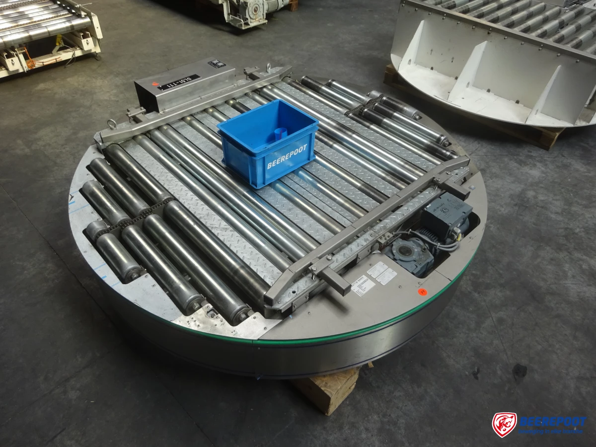 Roterende rollenbaanwissel